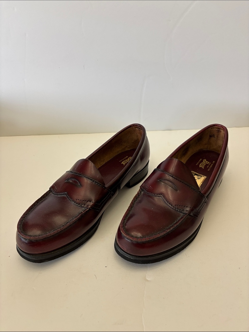 G.H. Bass & Co. Men’s Burgundy Leather Penny Loafers
